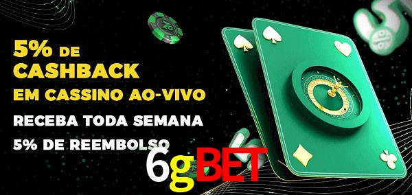 Promoções do cassino ao Vivo 6gbet
